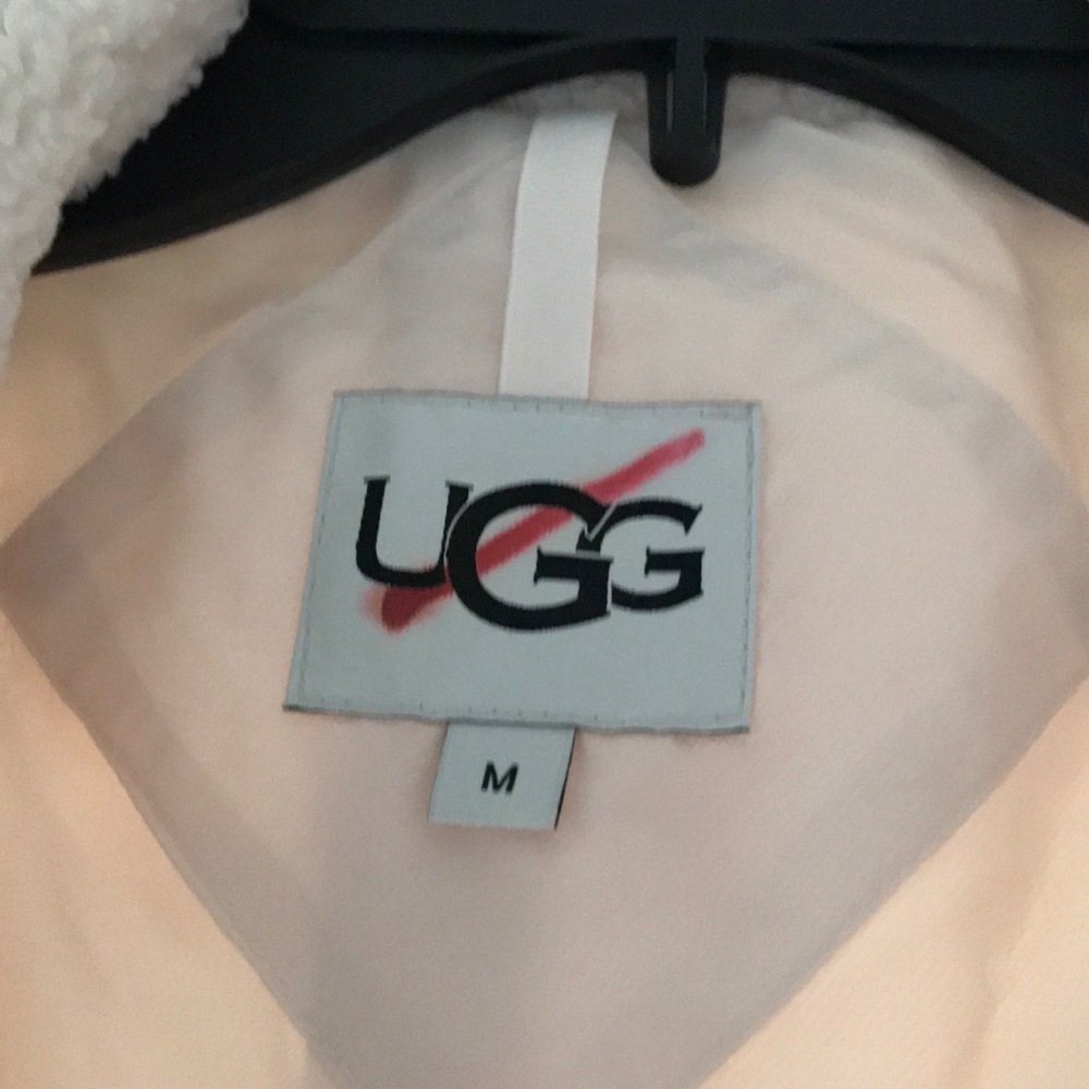WOMENS UGG JACKELINE TEDDY BEAR JACKET CREAM ZIPUP - Picture 7 of 13